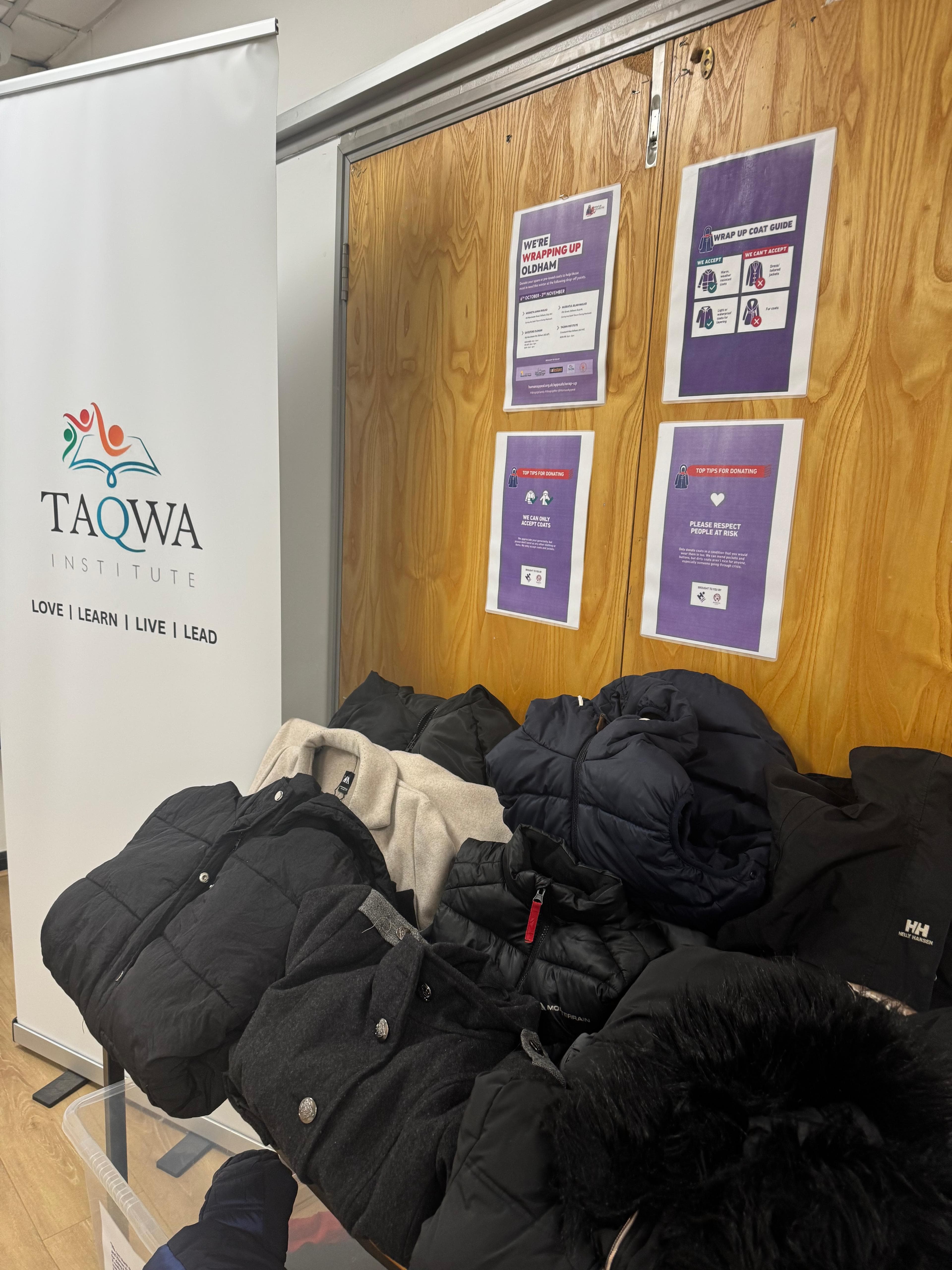 Winter Wrap Up clothes campaign providing warm clothing to families