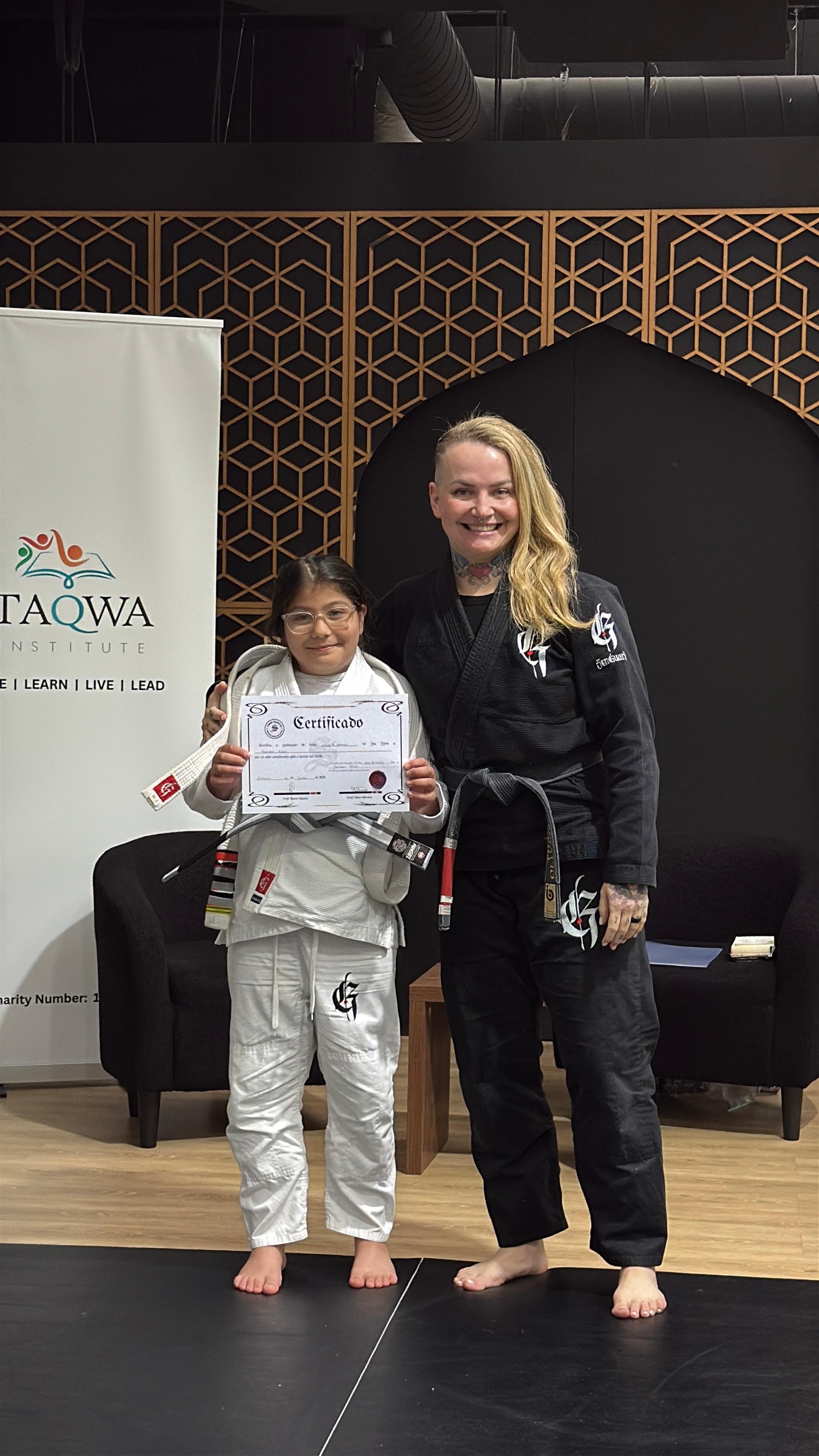 BJJ Girls Under 13 Belt Grading Ceremony with SUKATA Oldham