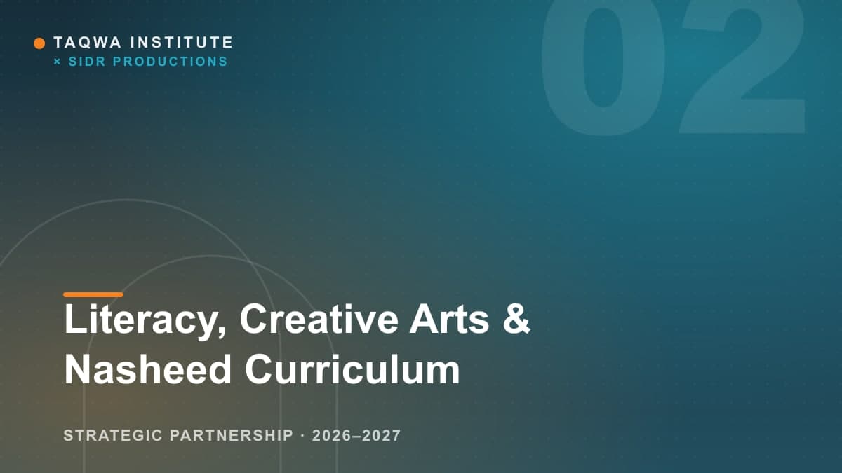 Literacy, Creative Arts and Nasheed Curriculum in Development