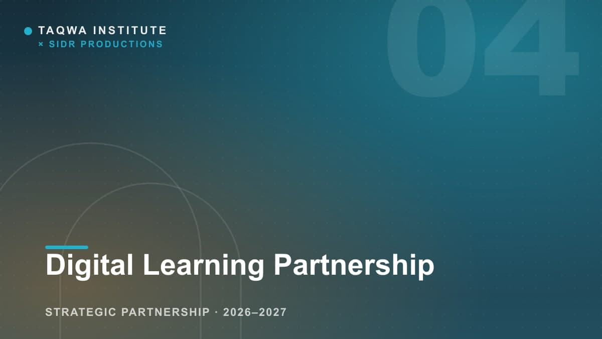 Digital Learning Partnership Brings Alif Kids and My Quran Journey to Taqwa