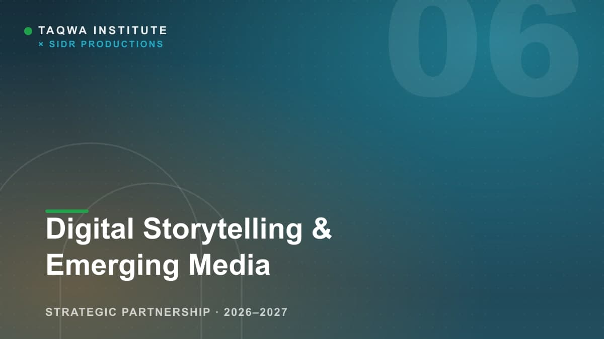 Digital Storytelling and Emerging Media Initiative Announced