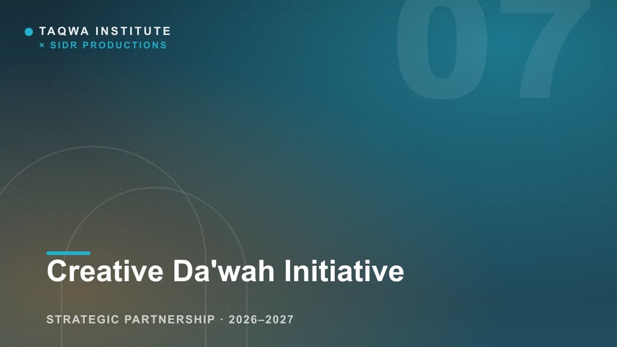 Creative Da'wah Initiative Brings Comics, Theatre and Animation