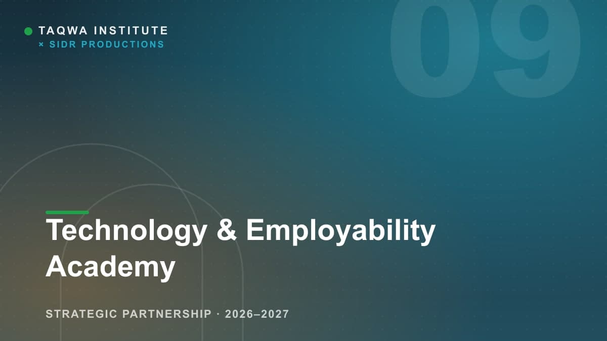 Technology and Employability Academy Equips Young Muslims with Future-Ready Skills