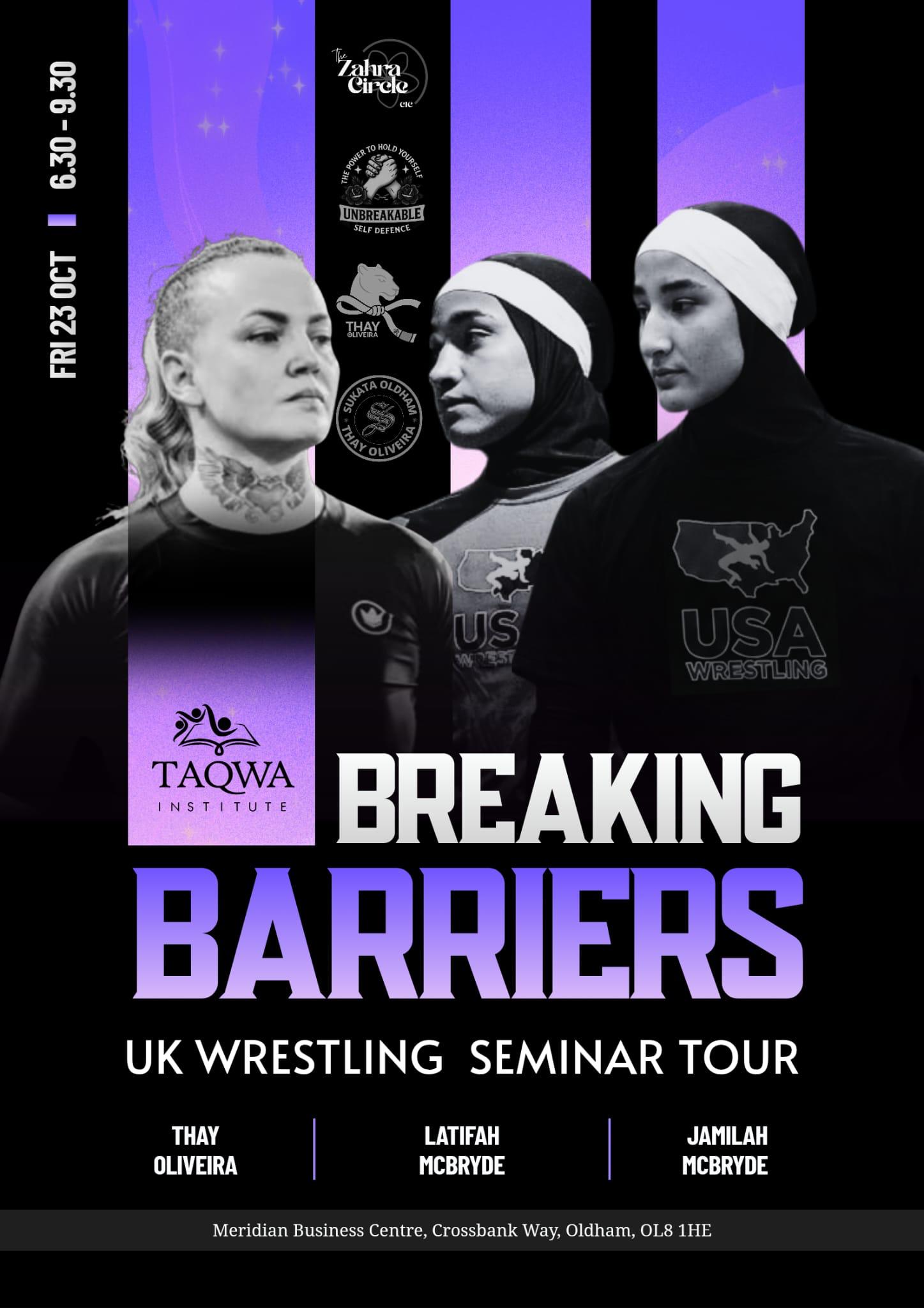 Breaking Barriers: UK Wrestling Seminar Tour poster